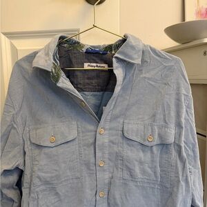 Tommy Bahama Sky Blue Men's Shirt Jacket